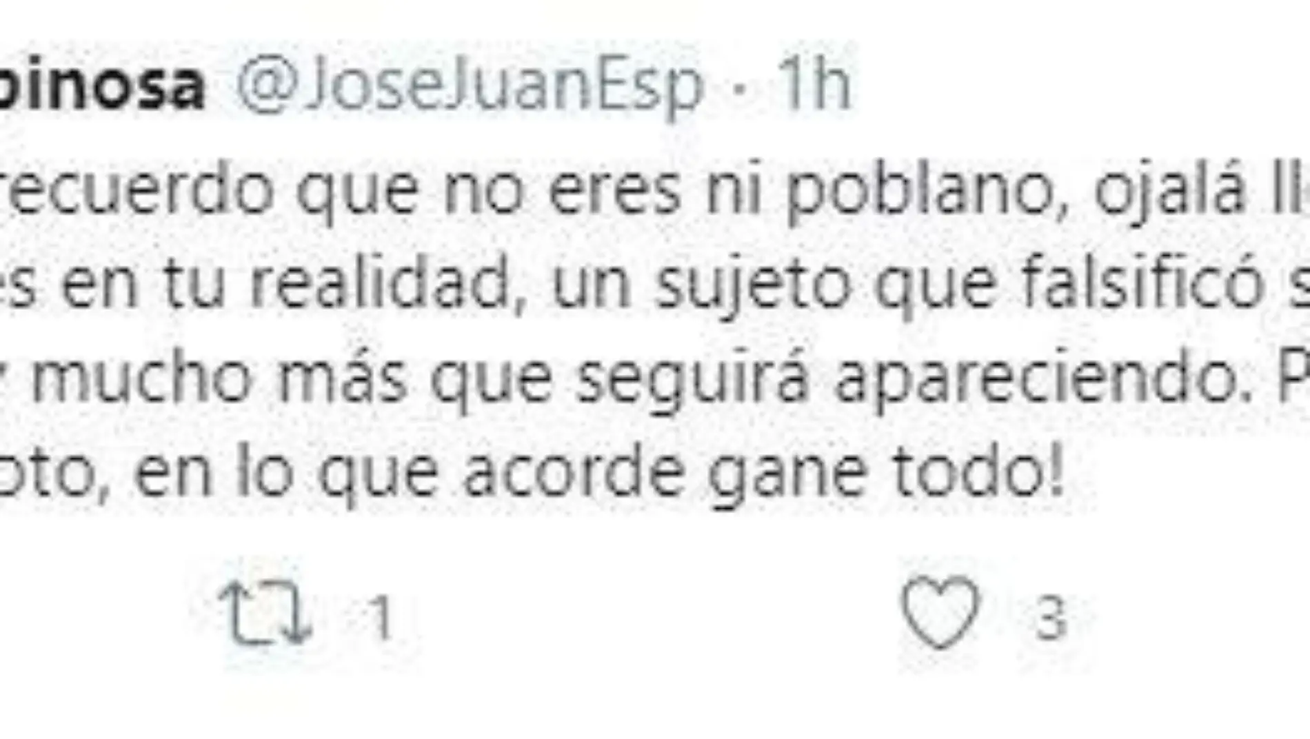 Tweet José Juan 2